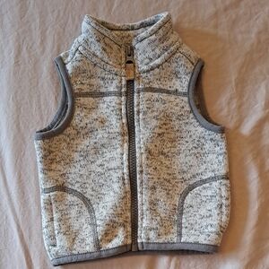 Carter's Cozy Gray Fleece Vest
